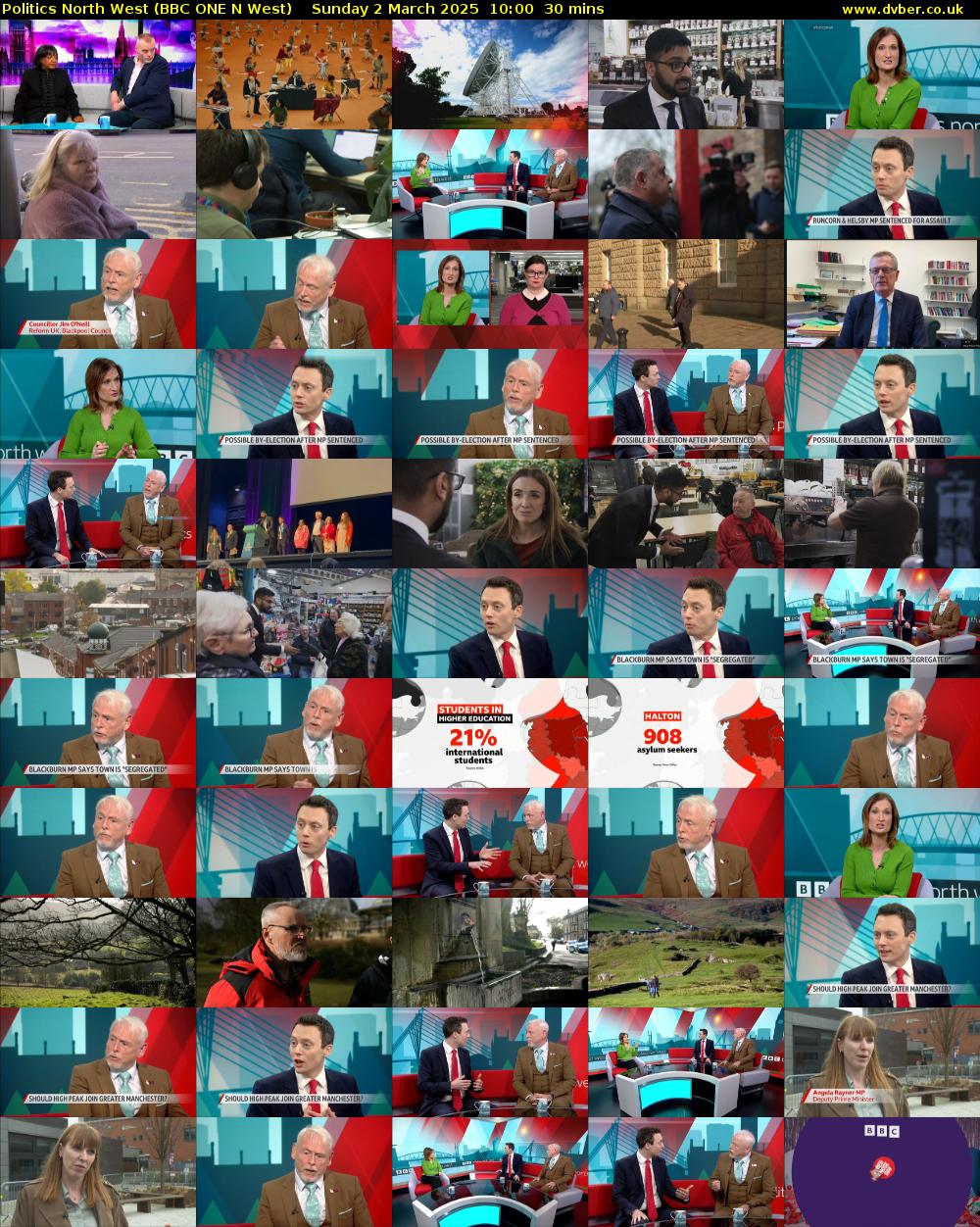 politics north west (BBC ONE N West) Sunday 2 March 2025 10:00 - 10:30