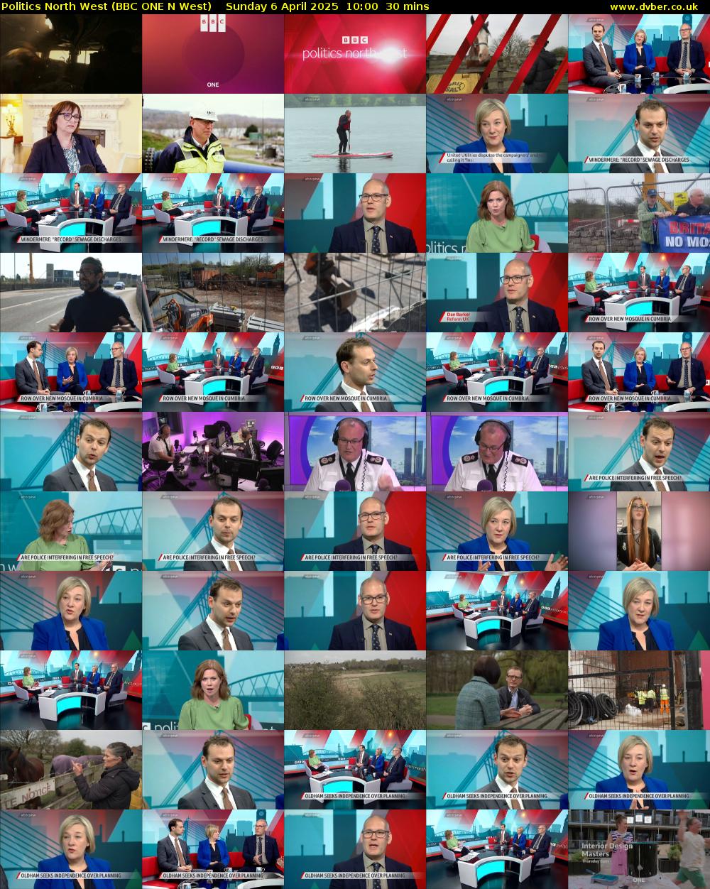 politics north west (BBC ONE N West) Sunday 6 April 2025 10:00 - 10:30