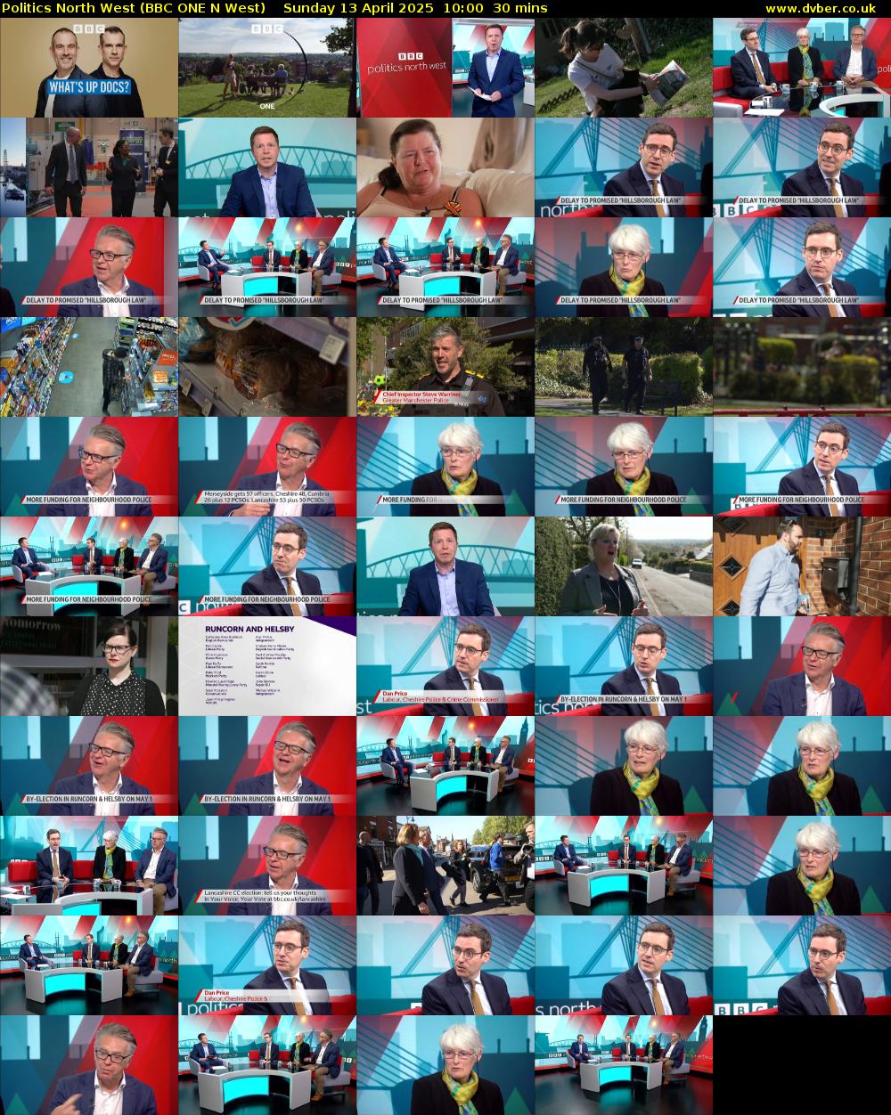 politics north west (BBC ONE N West) Sunday 13 April 2025 10:00 - 10:30
