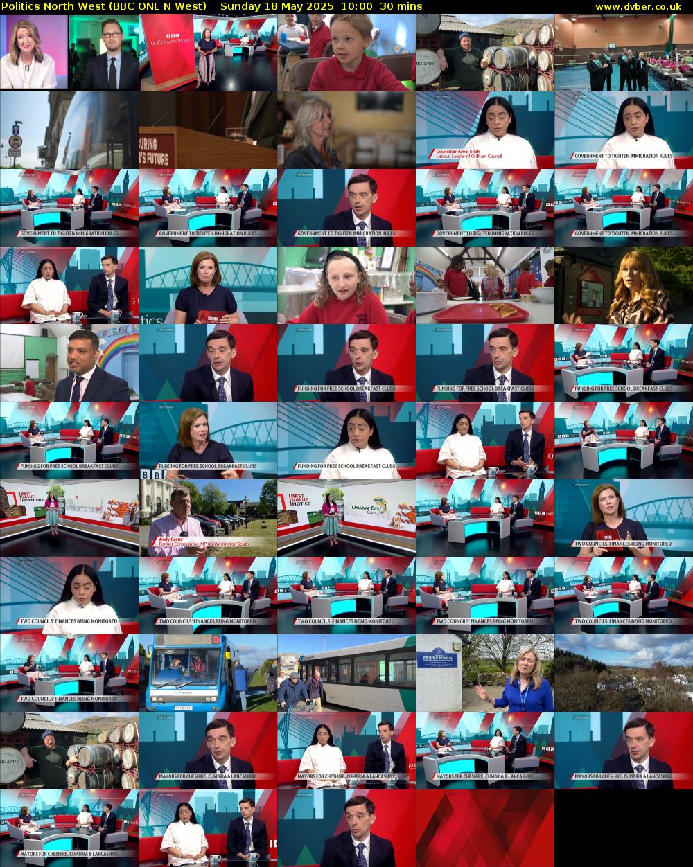 politics north west (BBC ONE N West) Sunday 18 May 2025 10:00 - 10:30