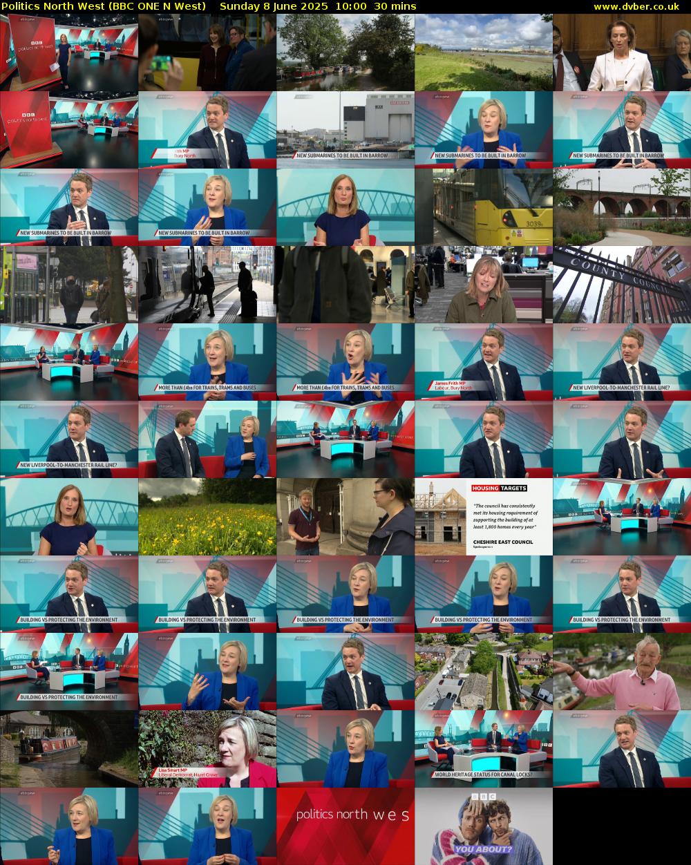 politics north west (BBC ONE N West) Sunday 8 June 2025 10:00 - 10:30