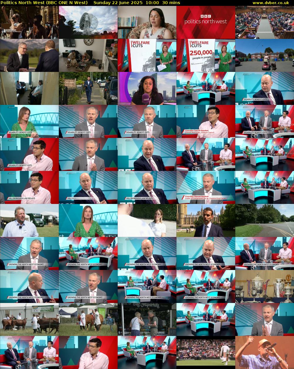 politics north west (BBC ONE N West) Sunday 22 June 2025 10:00 - 10:30