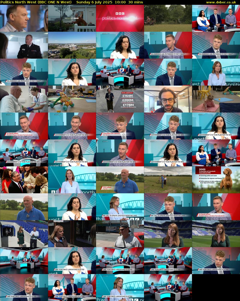 politics north west (BBC ONE N West) Sunday 6 July 2025 10:00 - 10:30