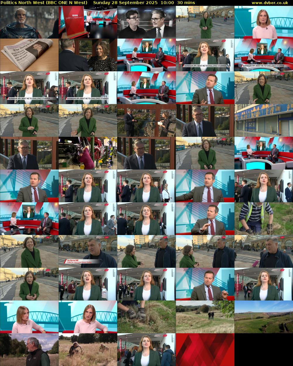 politics north west (BBC ONE N West) Sunday 28 September 2025 10:00 - 10:30