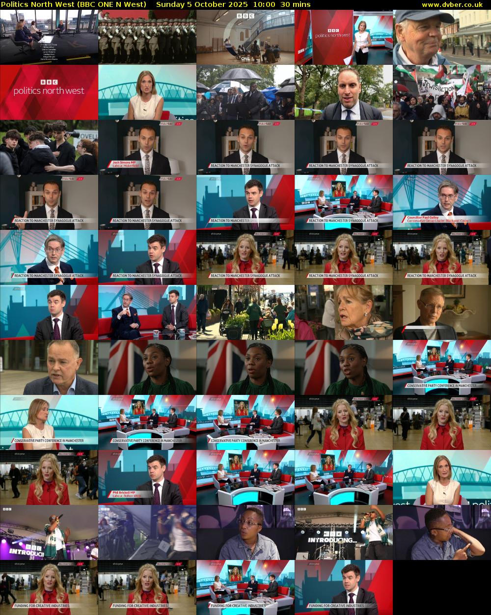 politics north west (BBC ONE N West) Sunday 5 October 2025 10:00 - 10:30