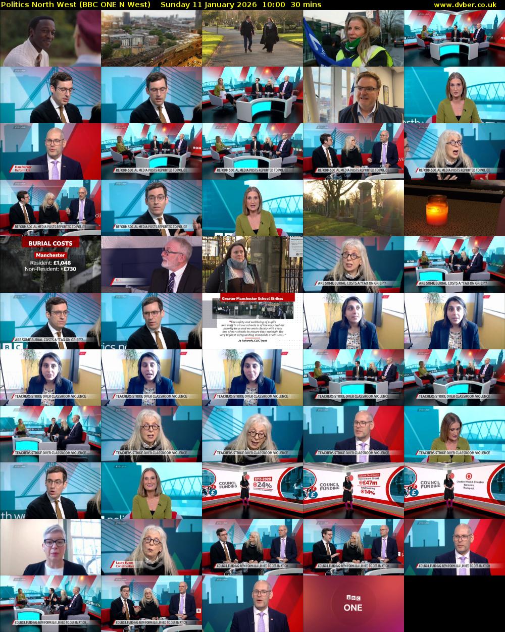 politics north west (BBC ONE N West) Sunday 11 January 2026 10:00 - 10:30