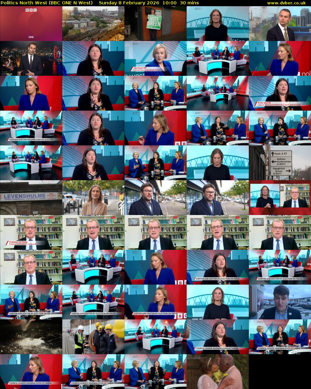 politics north west (BBC ONE N West) Sunday 8 February 2026 10:00 - 10:30