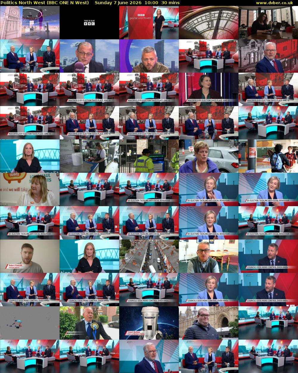 politics north west (BBC ONE N West) Sunday 7 June 2026 10:00 - 10:30