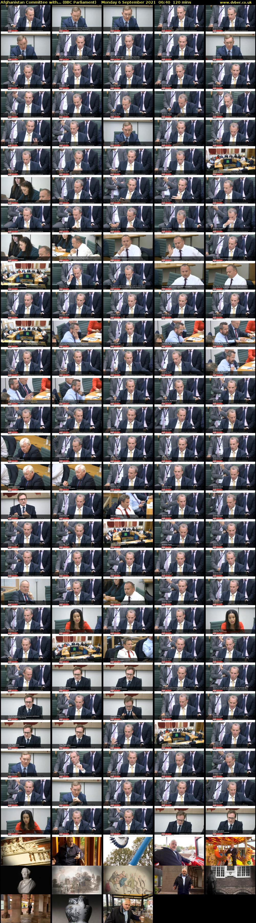 Afghanistan Committee with... (BBC Parliament) Monday 6 September 2021 06:40 - 08:40