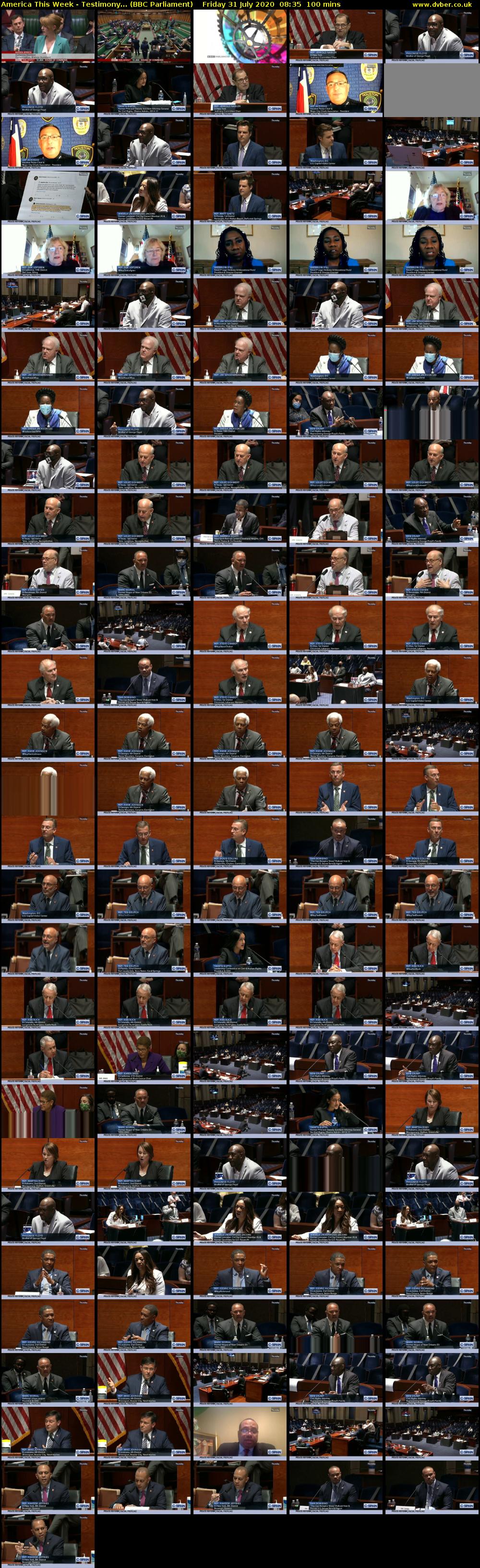 America This Week - Testimony... (BBC Parliament) Friday 31 July 2020 08:35 - 10:15