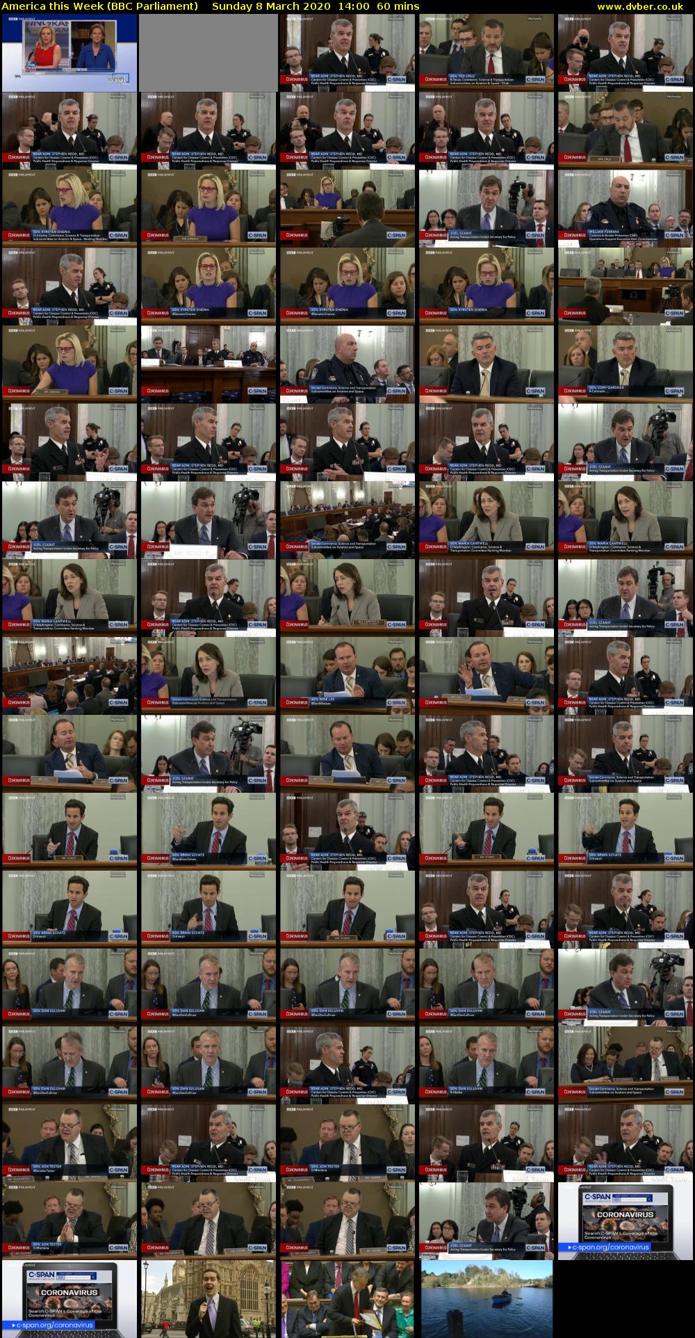 America This Week (BBC Parliament) Sunday 8 March 2020 14:00 - 15:00