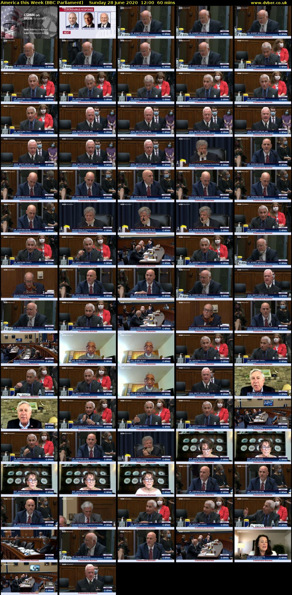 America This Week (BBC Parliament) Sunday 28 June 2020 12:00 - 13:00