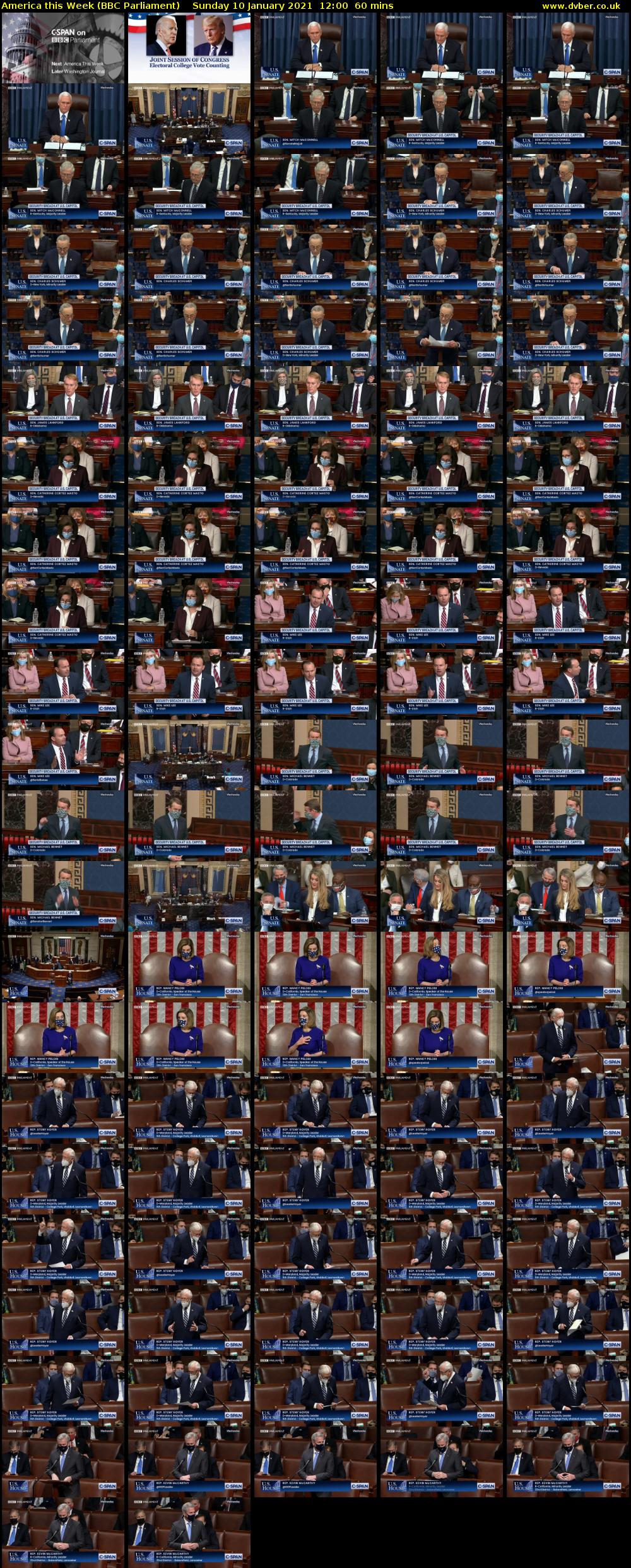 America This Week (BBC Parliament) Sunday 10 January 2021 12:00 - 13:00