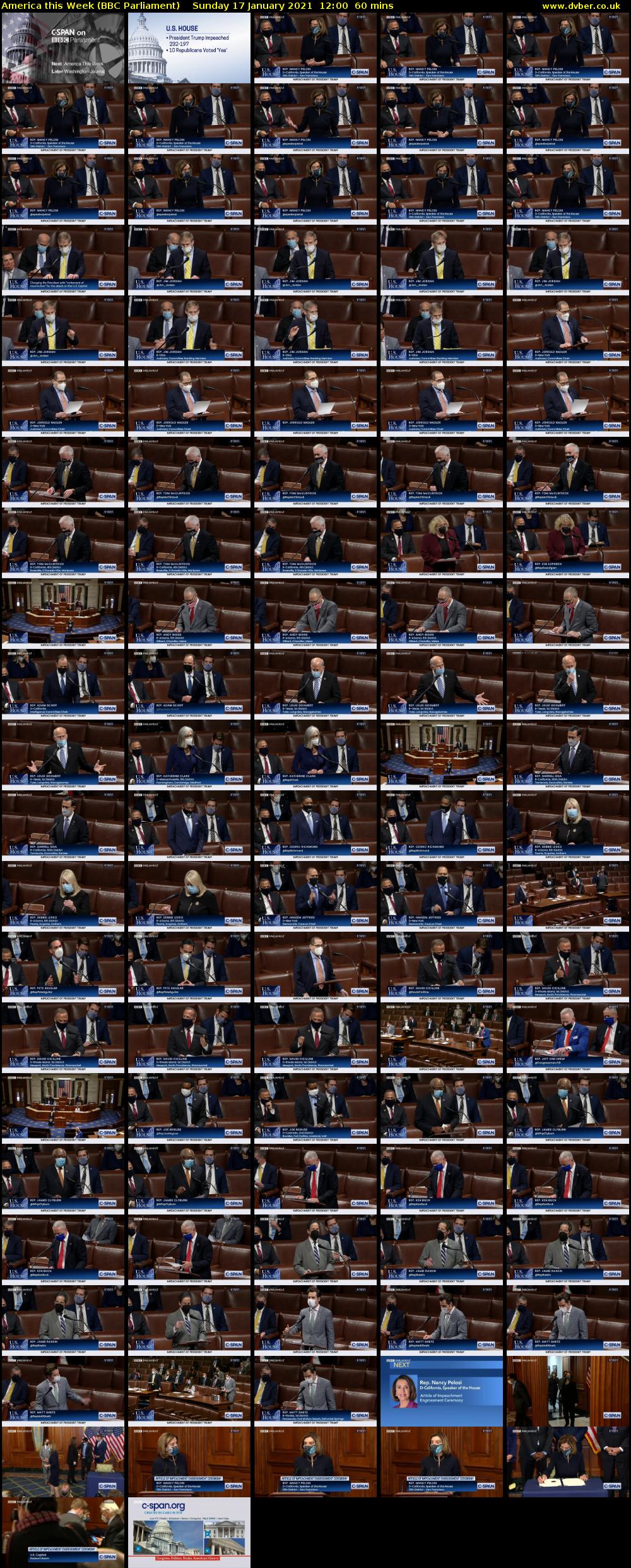 America This Week (BBC Parliament) Sunday 17 January 2021 12:00 - 13:00