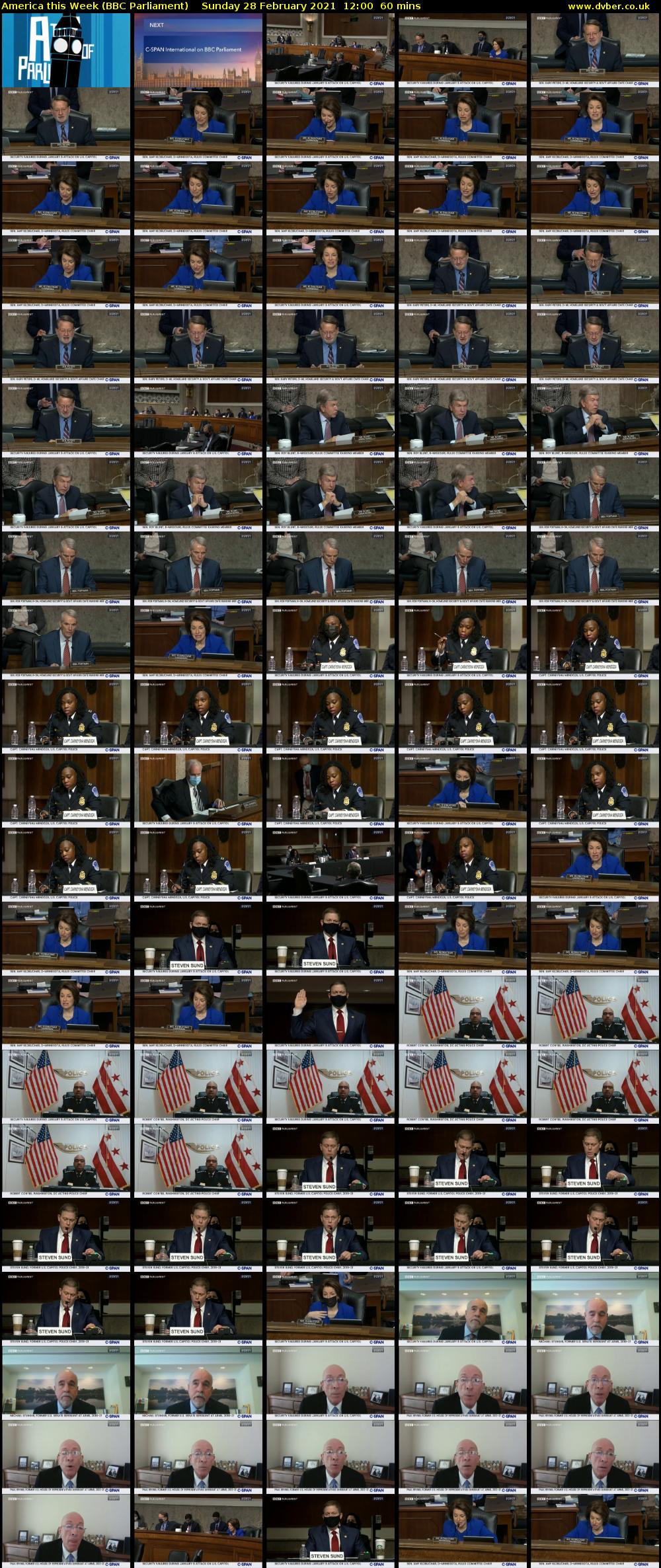 America This Week (BBC Parliament) Sunday 28 February 2021 12:00 - 13:00