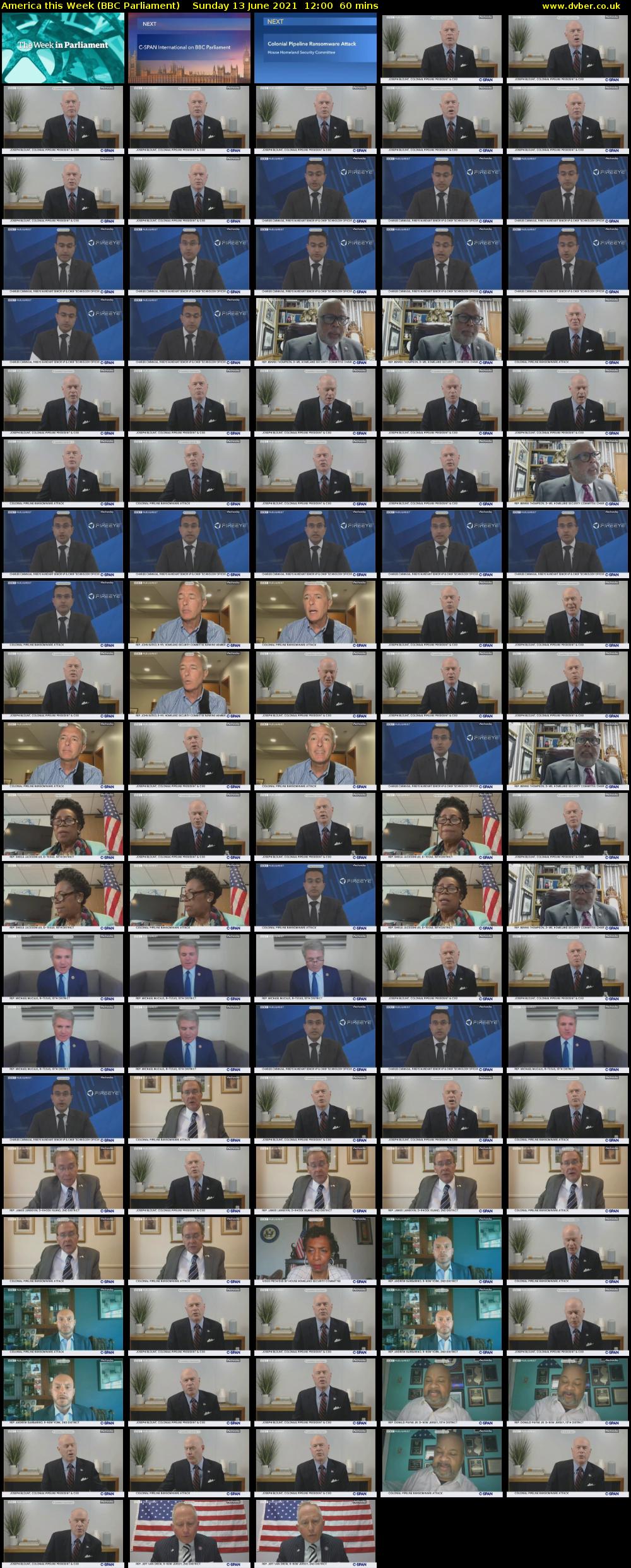 America This Week (BBC Parliament) Sunday 13 June 2021 12:00 - 13:00