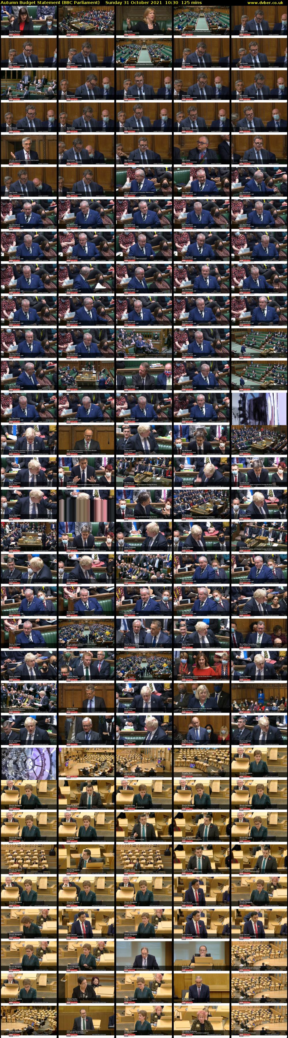 Autumn Budget Statement (BBC Parliament) Sunday 31 October 2021 10:30 - 12:35