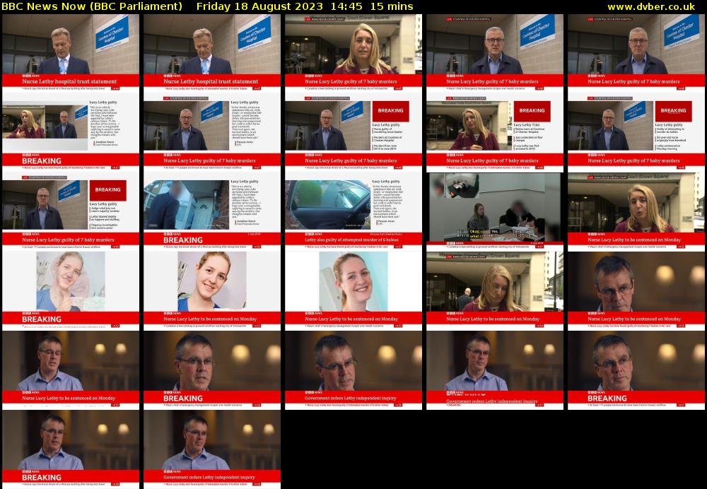 BBC News Now (BBC Parliament) Friday 18 August 2023 14:45 - 15:00