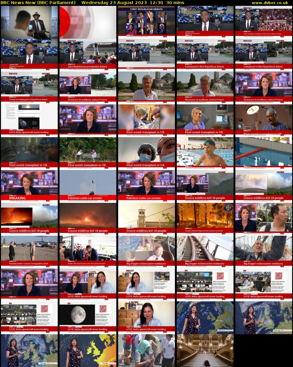 BBC News Now (BBC Parliament) Wednesday 23 August 2023 12:30 - 13:00