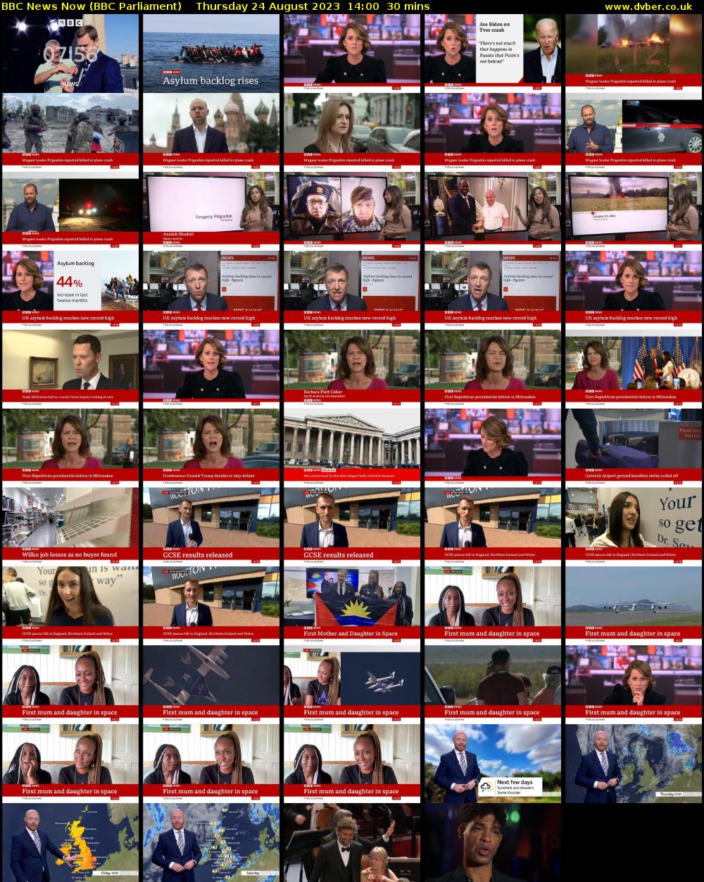 BBC News Now (BBC Parliament) Thursday 24 August 2023 14:00 - 14:30