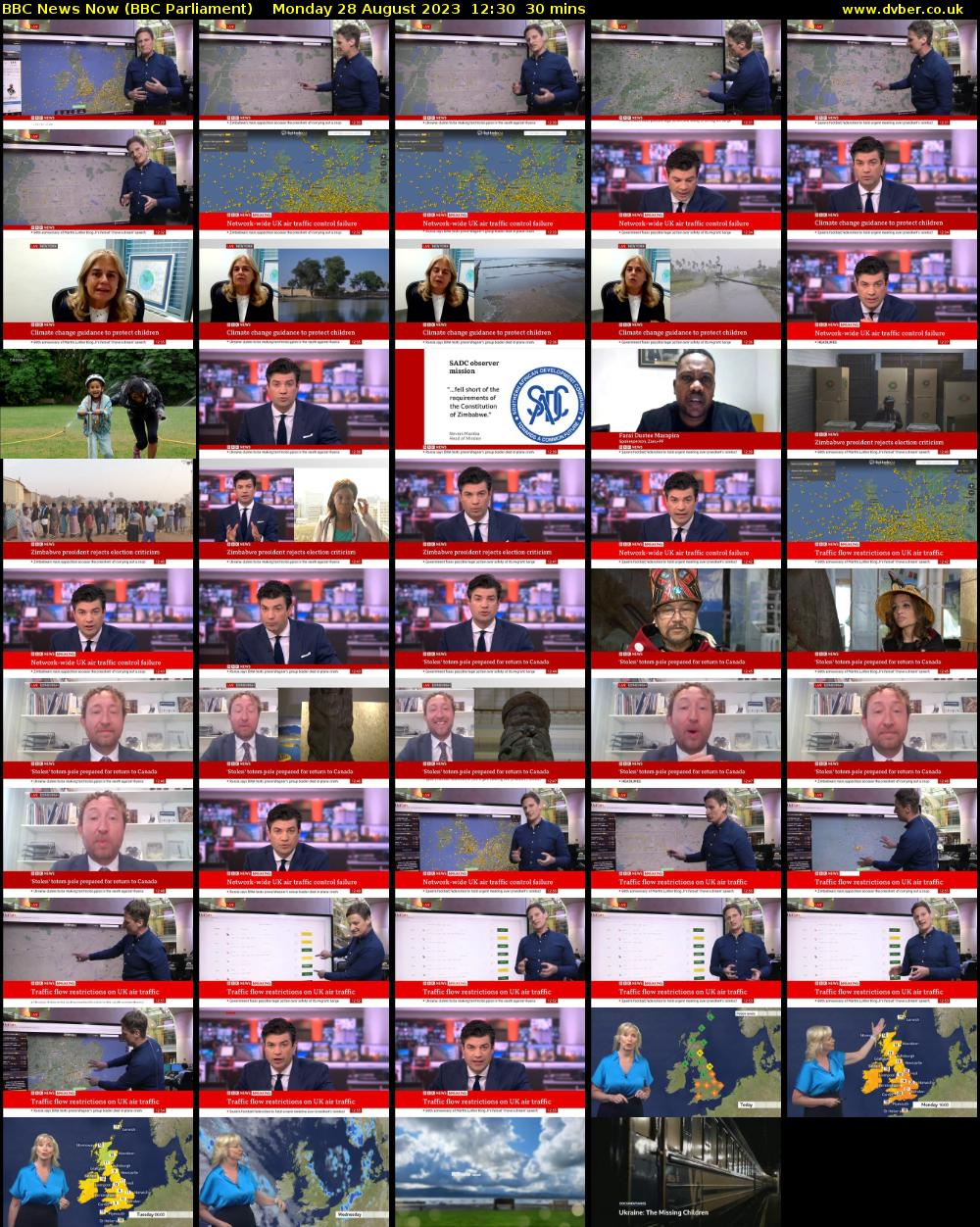 BBC News Now (BBC Parliament) Monday 28 August 2023 12:30 - 13:00