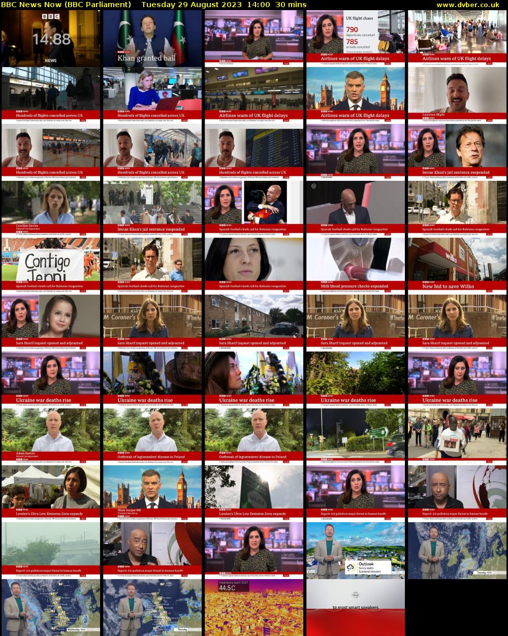 BBC News Now (BBC Parliament) Tuesday 29 August 2023 14:00 - 14:30