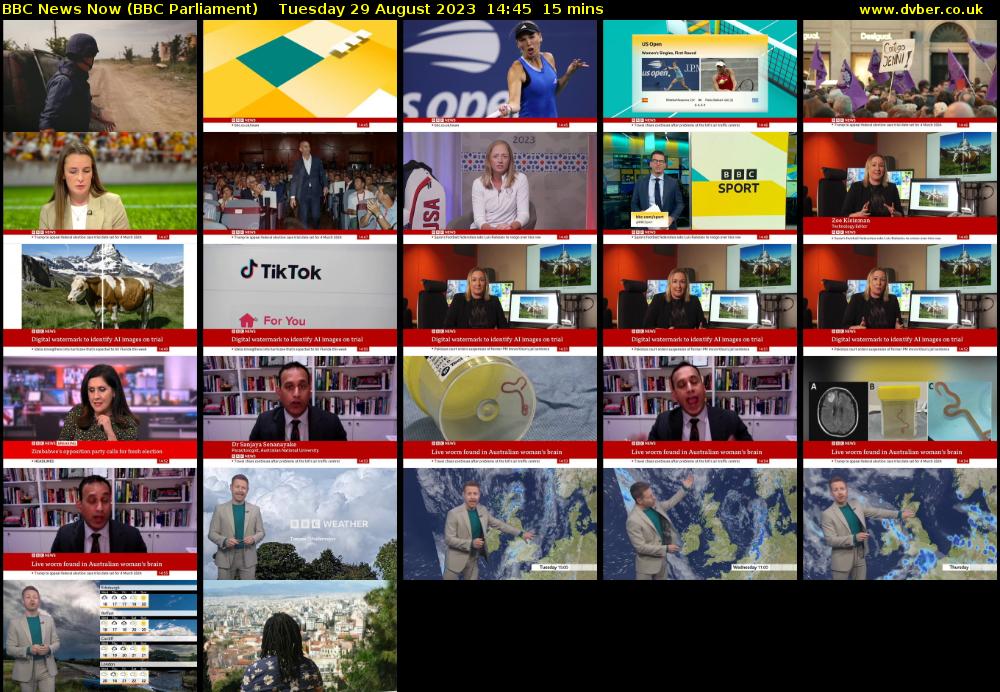 BBC News Now (BBC Parliament) Tuesday 29 August 2023 14:45 - 15:00