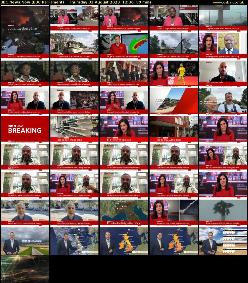 BBC News Now (BBC Parliament) Thursday 31 August 2023 12:30 - 13:00