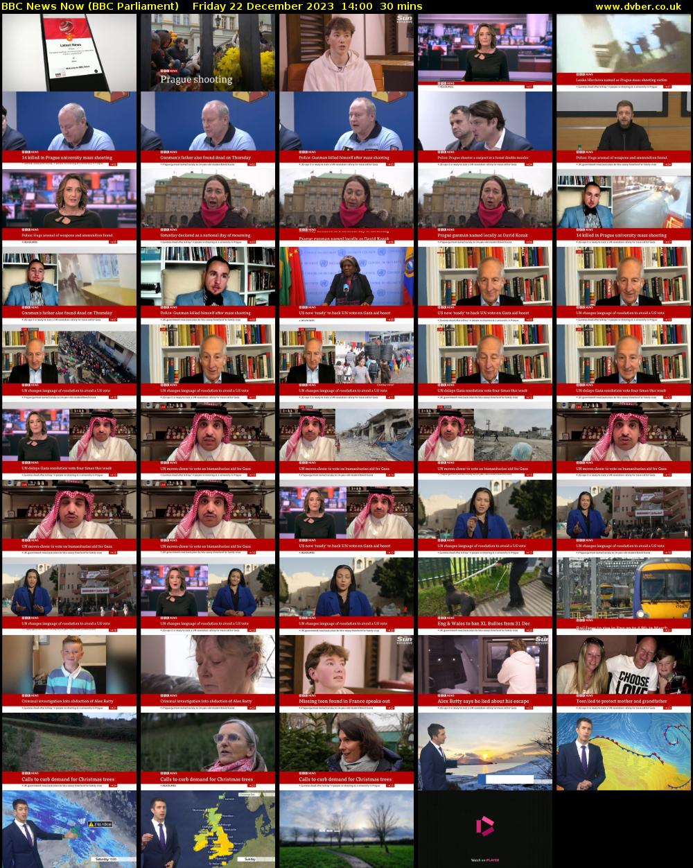 BBC News Now (BBC Parliament) Friday 22 December 2023 14:00 - 14:30