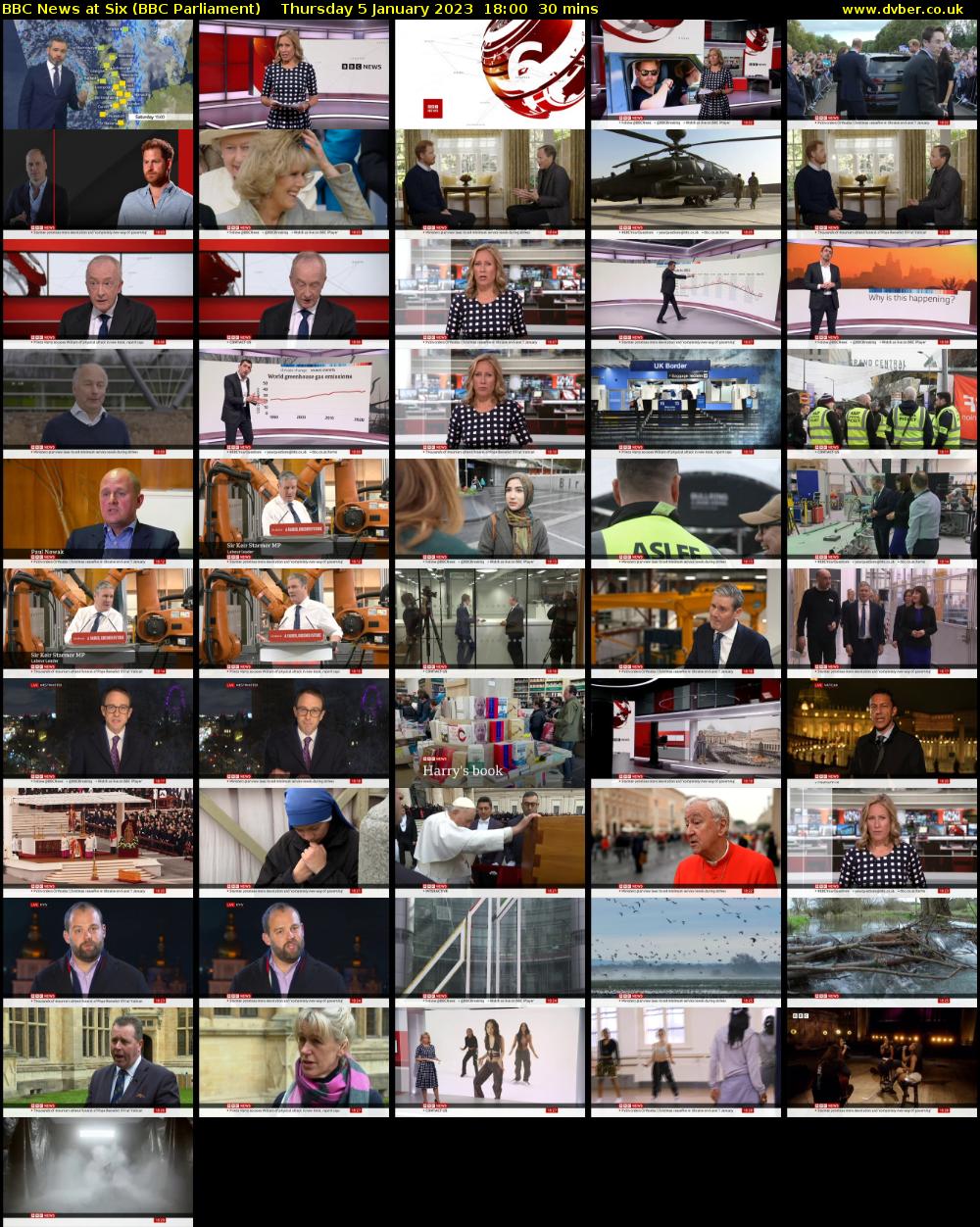 BBC News at Six (BBC Parliament) Thursday 5 January 2023 18:00 - 18:30