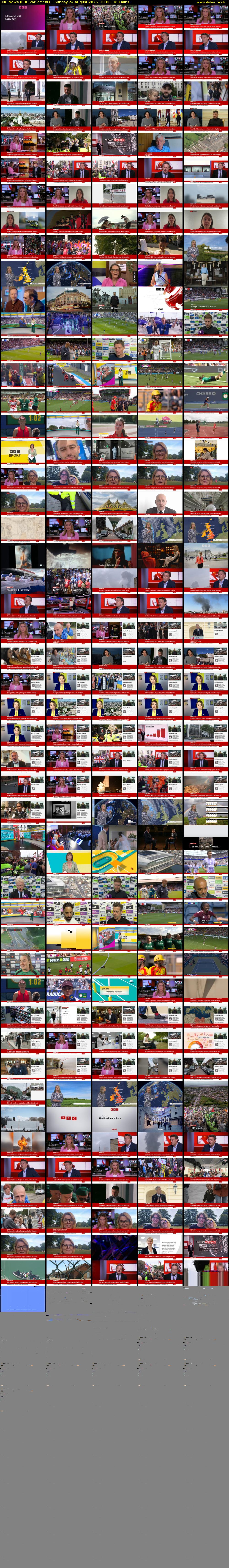 BBC News (BBC Parliament) Sunday 24 August 2025 18:00 - 00:00