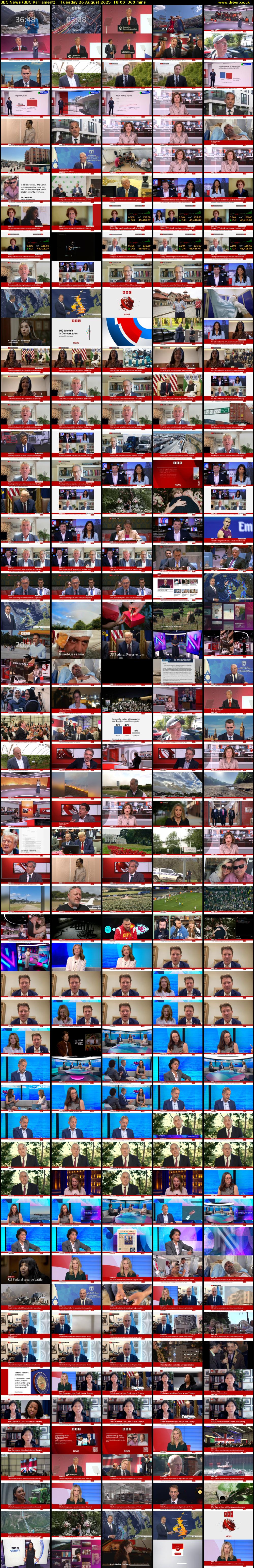 BBC News (BBC Parliament) Tuesday 26 August 2025 18:00 - 00:00