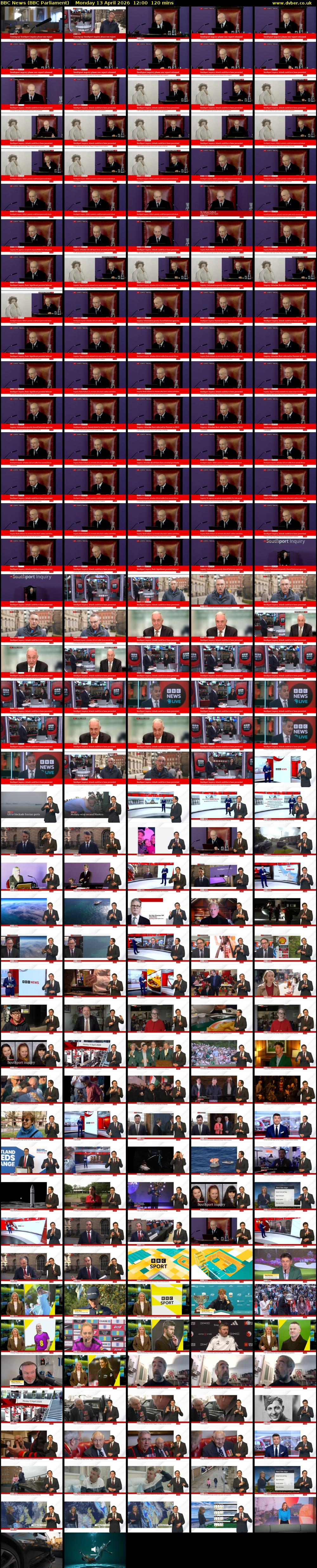 BBC News (BBC Parliament) Monday 13 April 2026 12:00 - 14:00