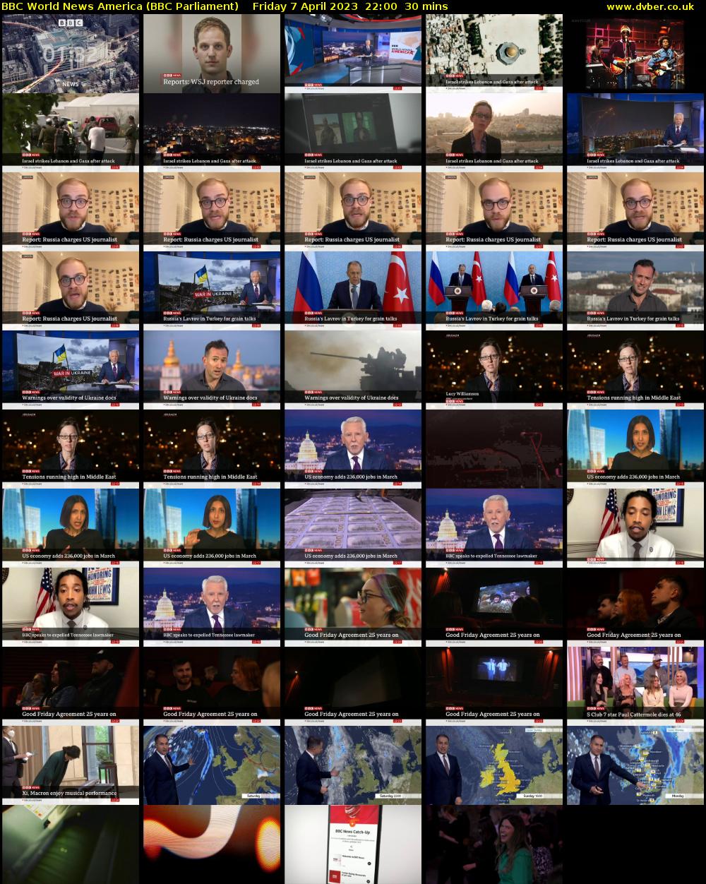 BBC World News America (BBC Parliament) Friday 7 April 2023 22:00 - 22:30