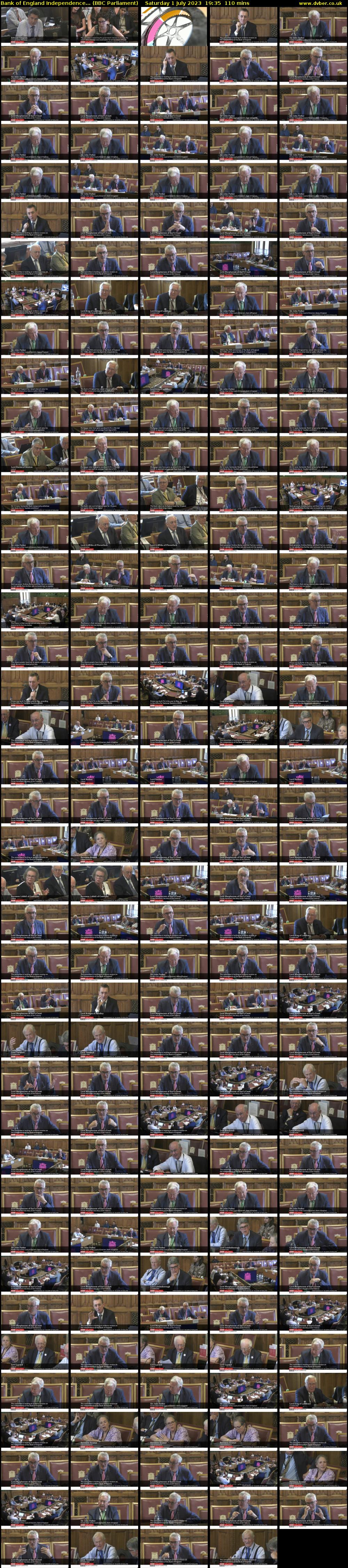 Bank of England Independence... (BBC Parliament) Saturday 1 July 2023 19:35 - 21:25