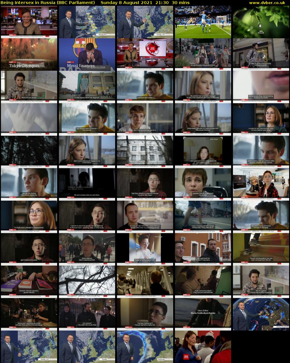 Being Intersex in Russia (BBC Parliament) Sunday 8 August 2021 21:30 - 22:00