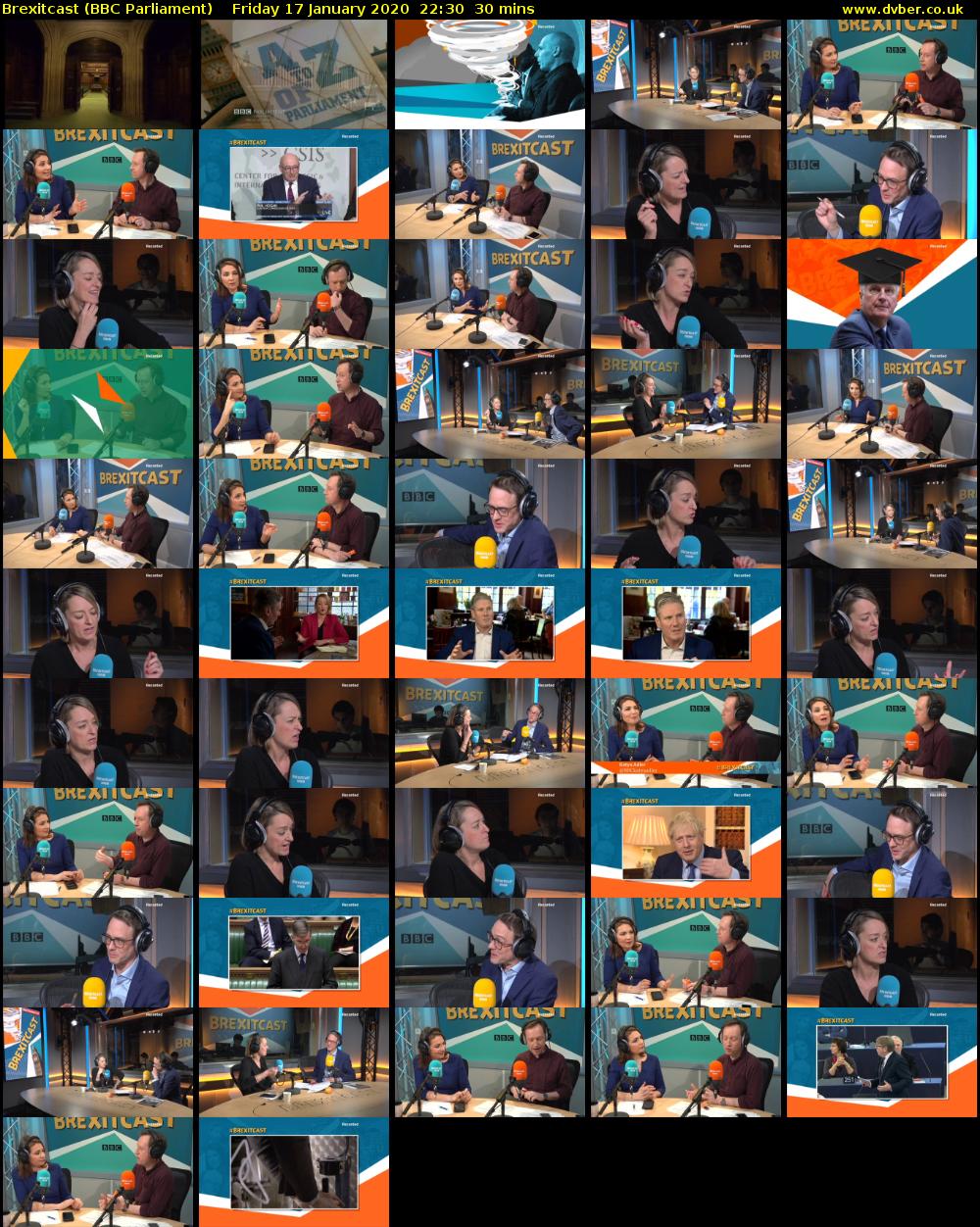 Brexitcast (BBC Parliament) Friday 17 January 2020 22:30 - 23:00