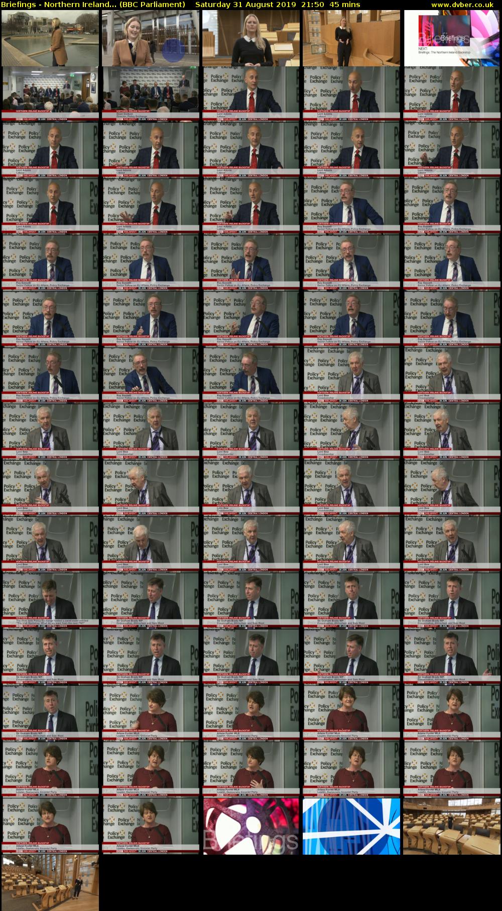 Briefings - Northern Ireland... (BBC Parliament) Saturday 31 August 2019 21:50 - 22:35