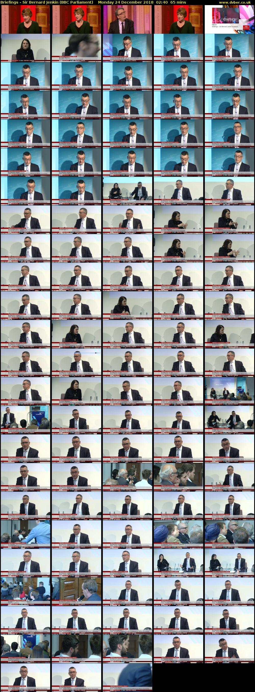 Briefings - Sir Bernard Jenkin (BBC Parliament) Monday 24 December 2018 02:40 - 03:45