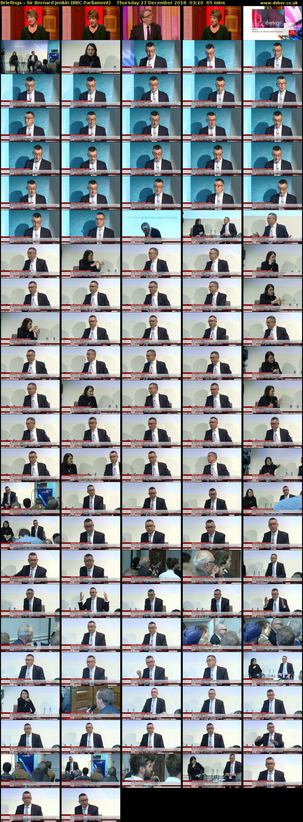 Briefings - Sir Bernard Jenkin (BBC Parliament) Thursday 27 December 2018 03:20 - 04:25