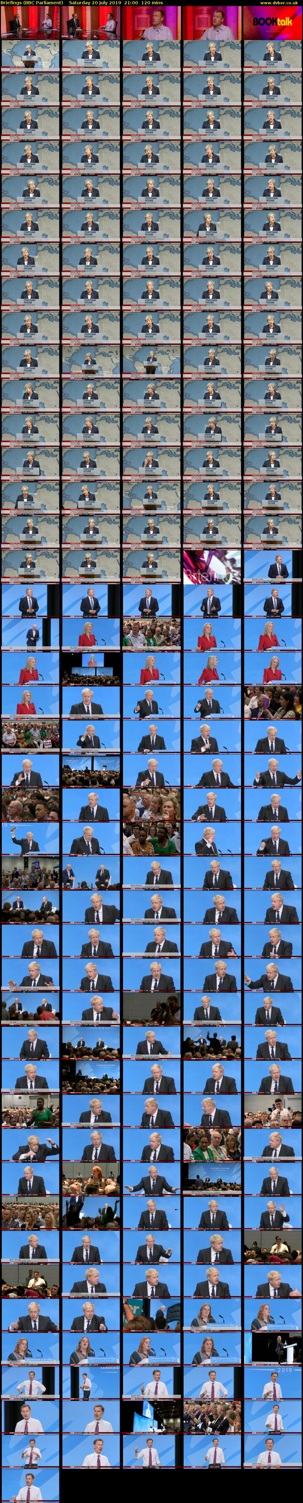 Briefings (BBC Parliament) Saturday 20 July 2019 21:00 - 23:00