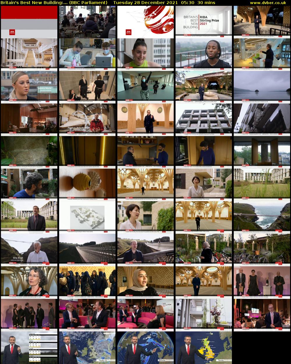 Britain's Best New Building:... (BBC Parliament) Tuesday 28 December 2021 05:30 - 06:00