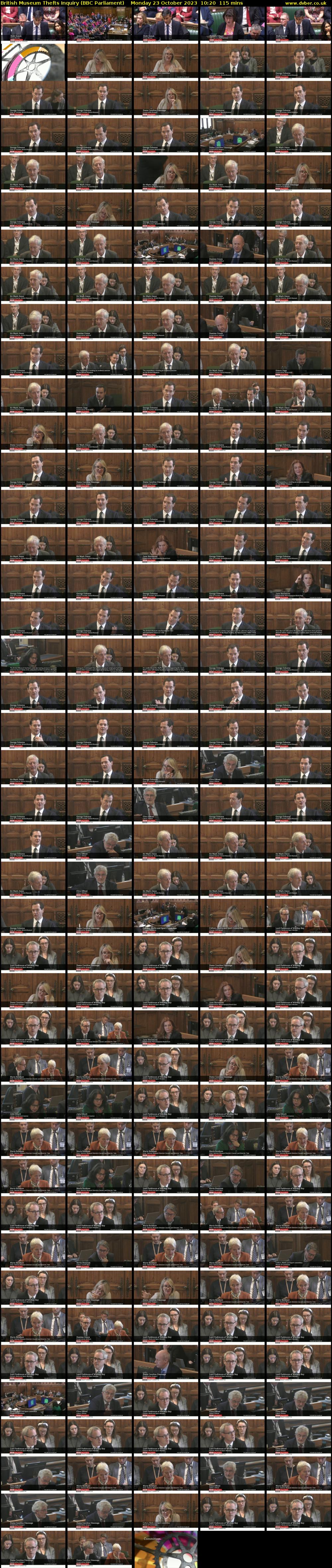 British Museum Thefts Inquiry (BBC Parliament) Monday 23 October 2023 10:20 - 12:15