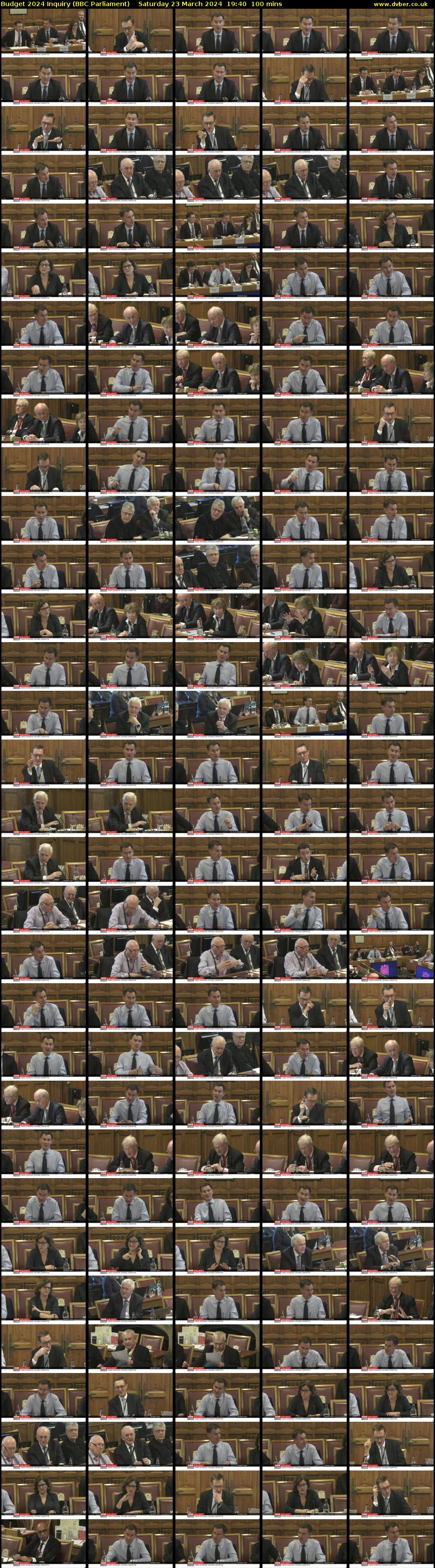 Budget 2024 Inquiry (BBC Parliament) Saturday 23 March 2024 19:40 - 21:20