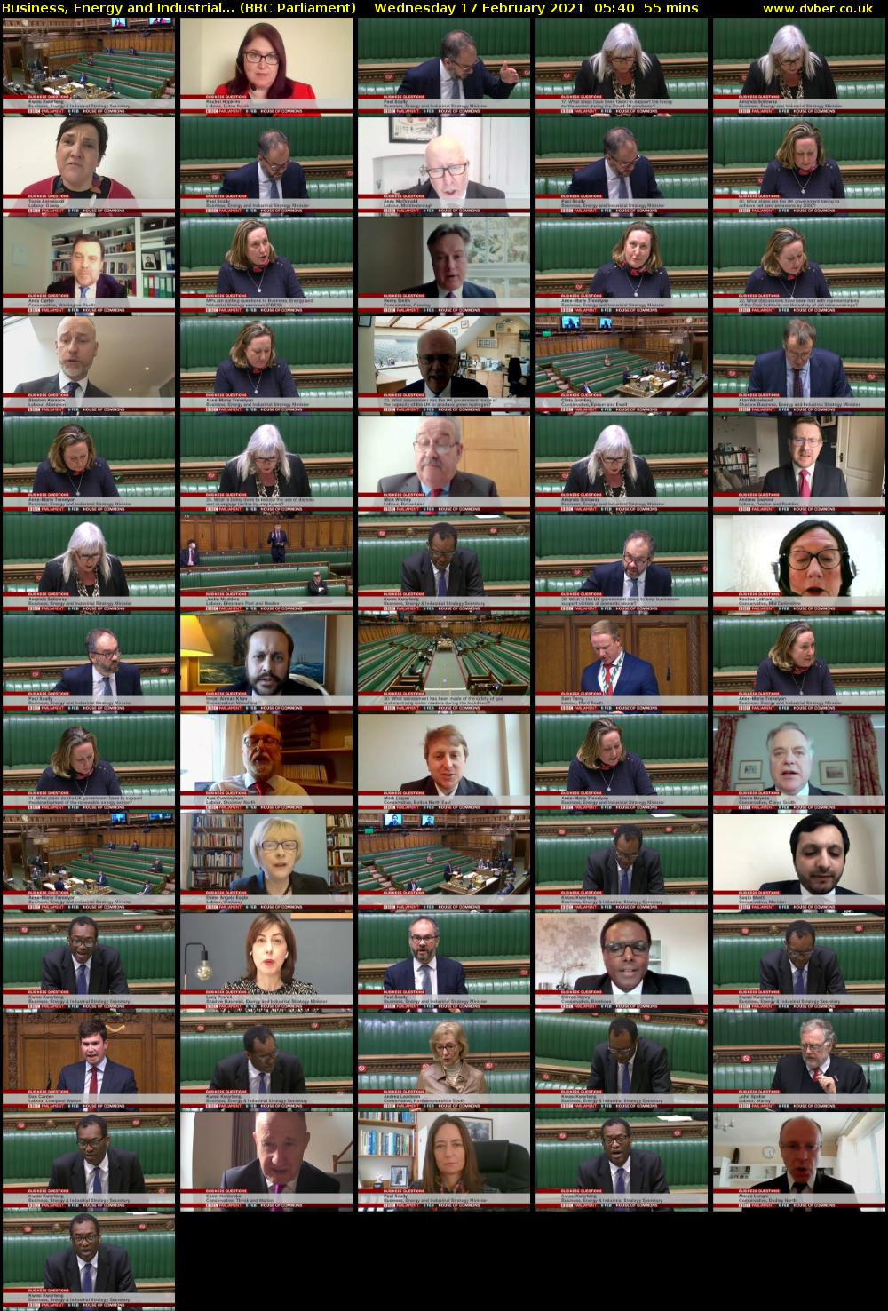 Business, Energy and Industrial... (BBC Parliament) Wednesday 17 February 2021 05:40 - 06:35