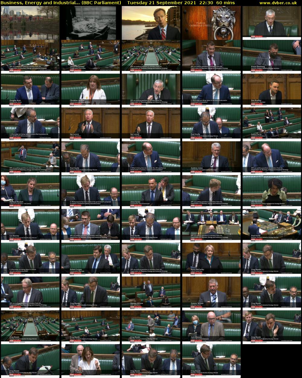 Business, Energy and Industrial... (BBC Parliament) Tuesday 21 September 2021 22:30 - 23:30