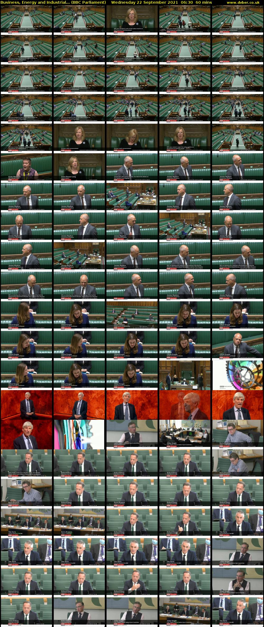 Business, Energy and Industrial... (BBC Parliament) Wednesday 22 September 2021 06:30 - 07:30