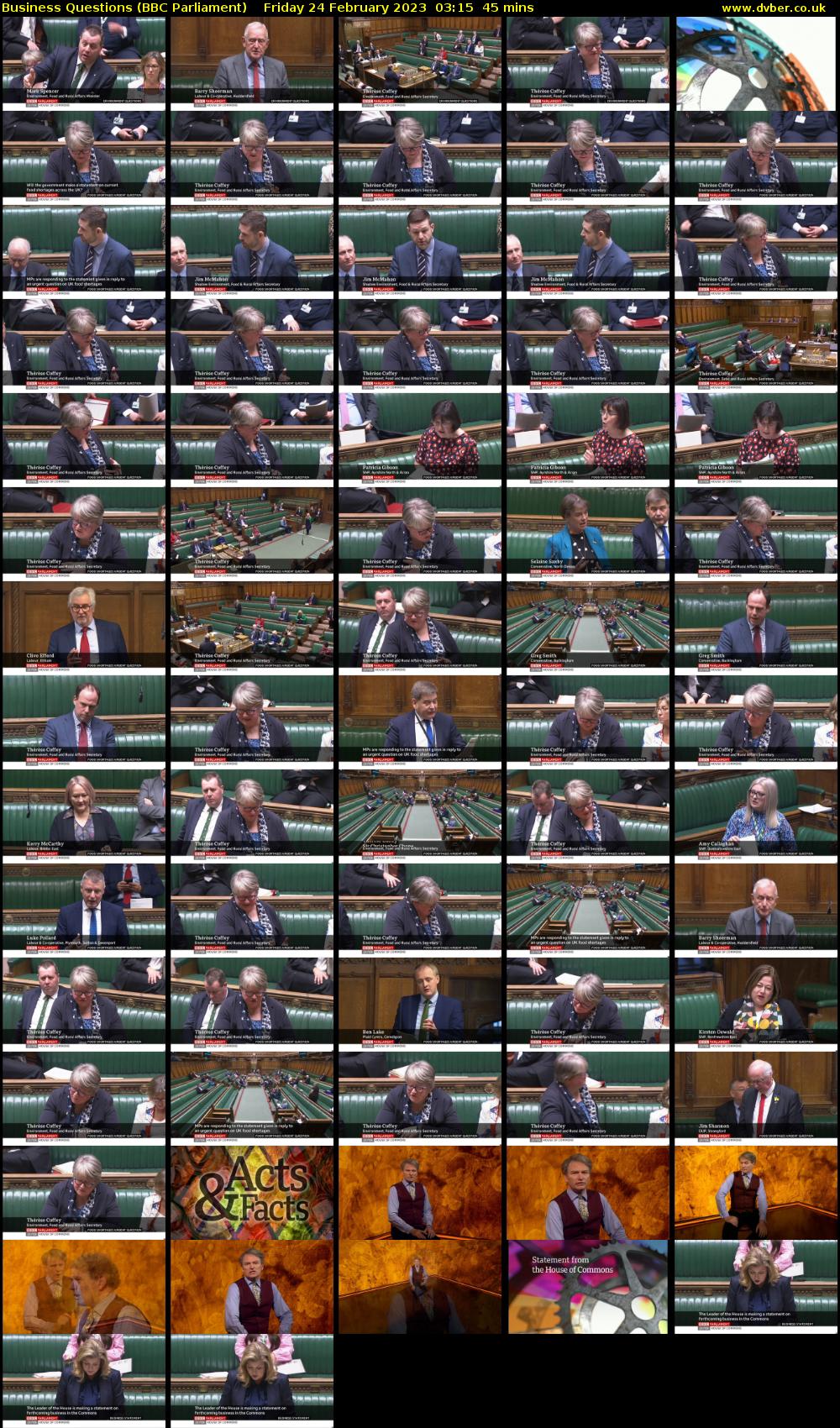 Business Questions (BBC Parliament) Friday 24 February 2023 03:15 - 04:00