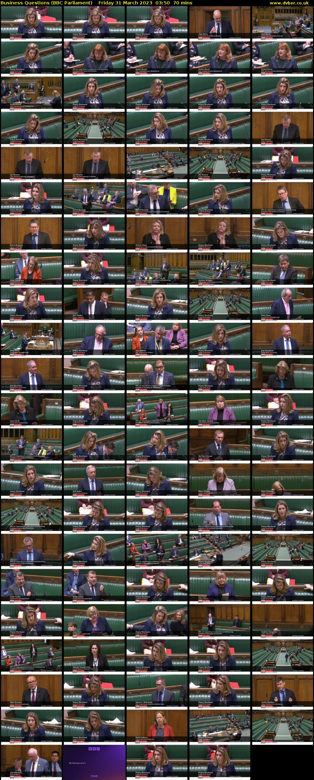 Business Questions (BBC Parliament) Friday 31 March 2023 03:50 - 05:00