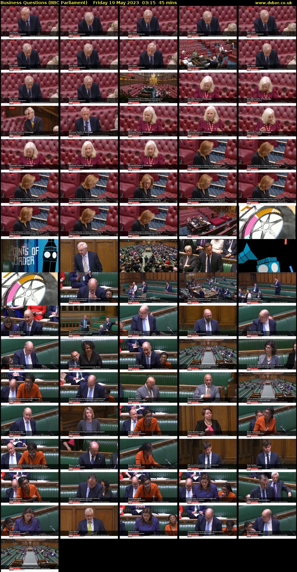 Business Questions (BBC Parliament) Friday 19 May 2023 03:15 - 04:00